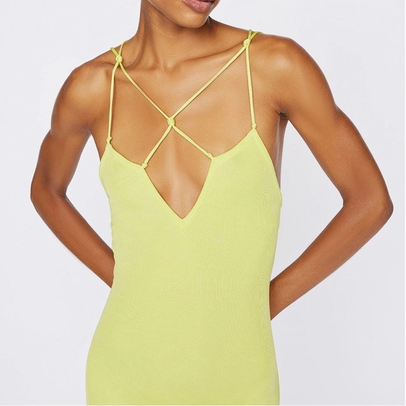 Frame Neon low V Strappy Slip Dress size XS - Picture 8 of 16